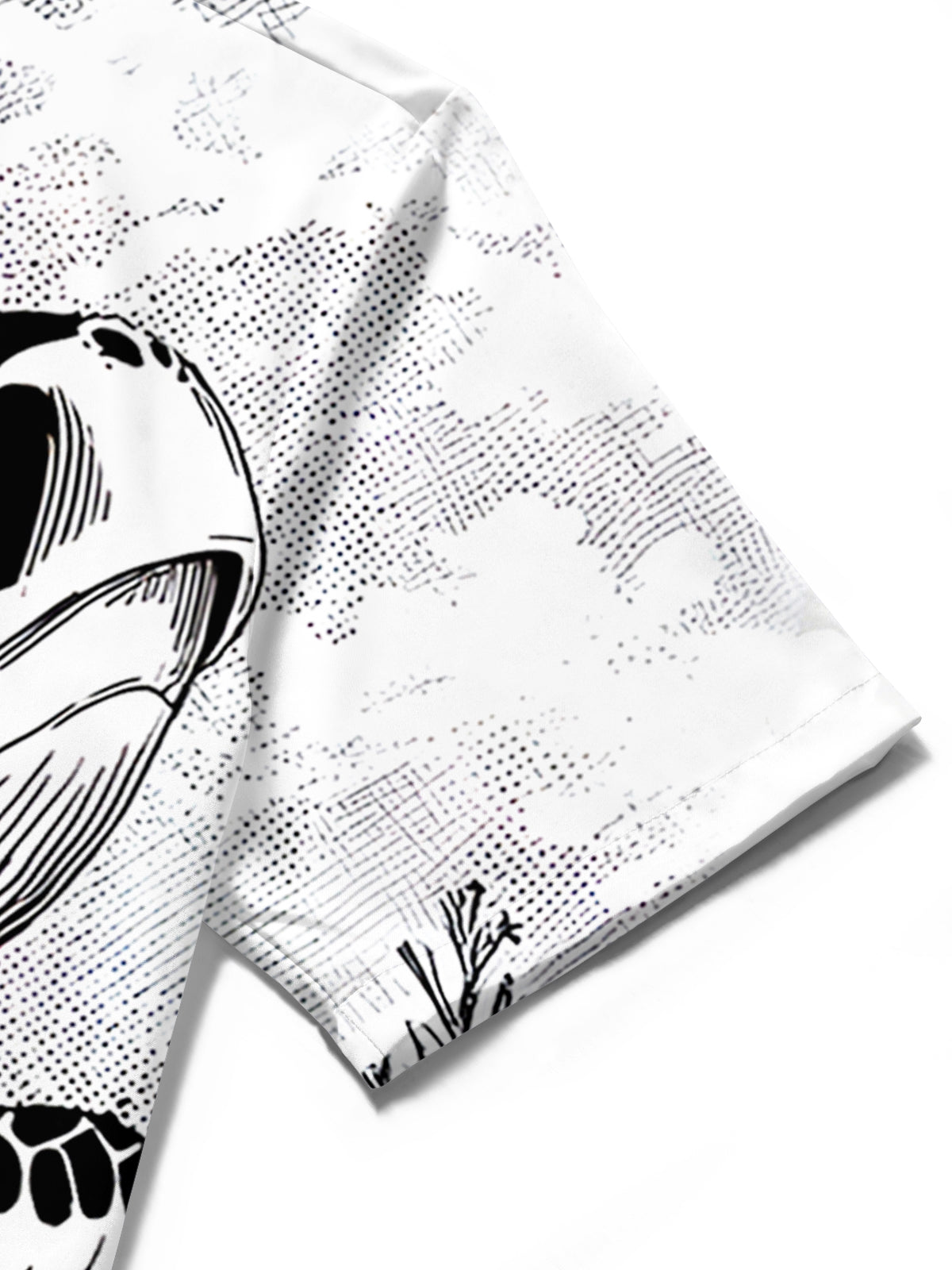 men's Hawaiian shirt close-up short sleeve