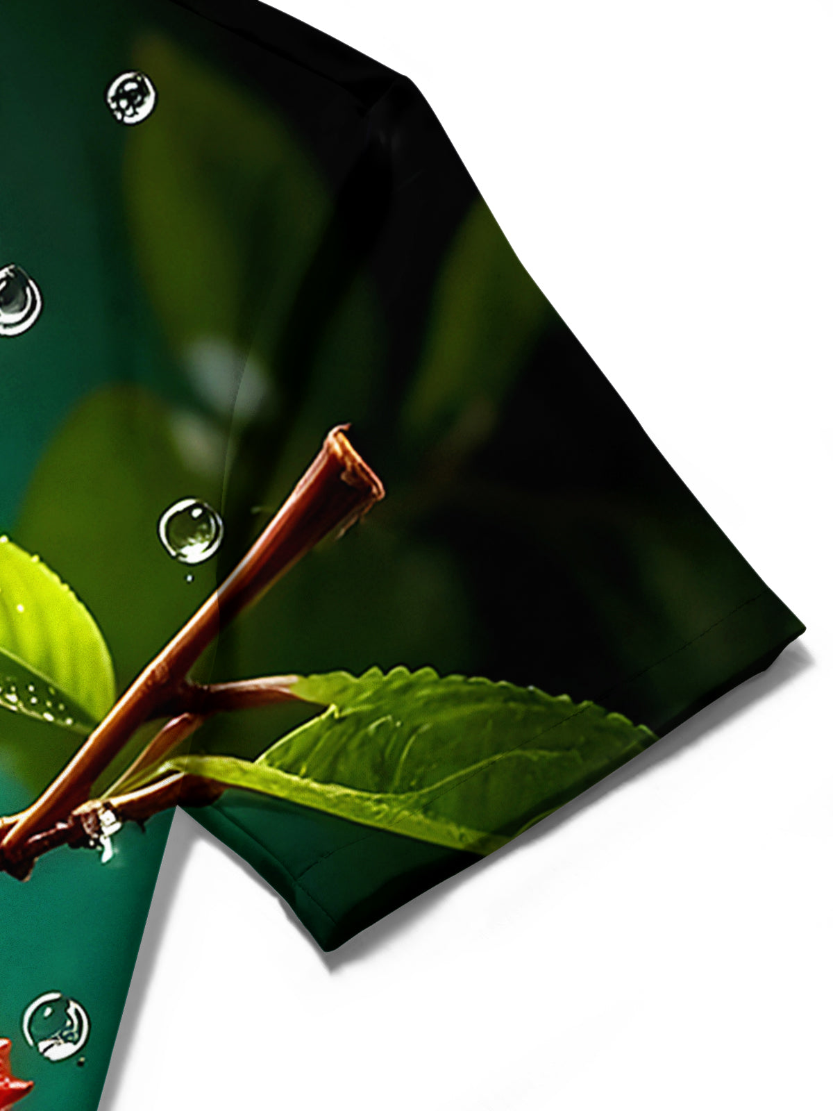 Hawaiian Fruit Litchi Men's Pocket Short Sleeve Shirts