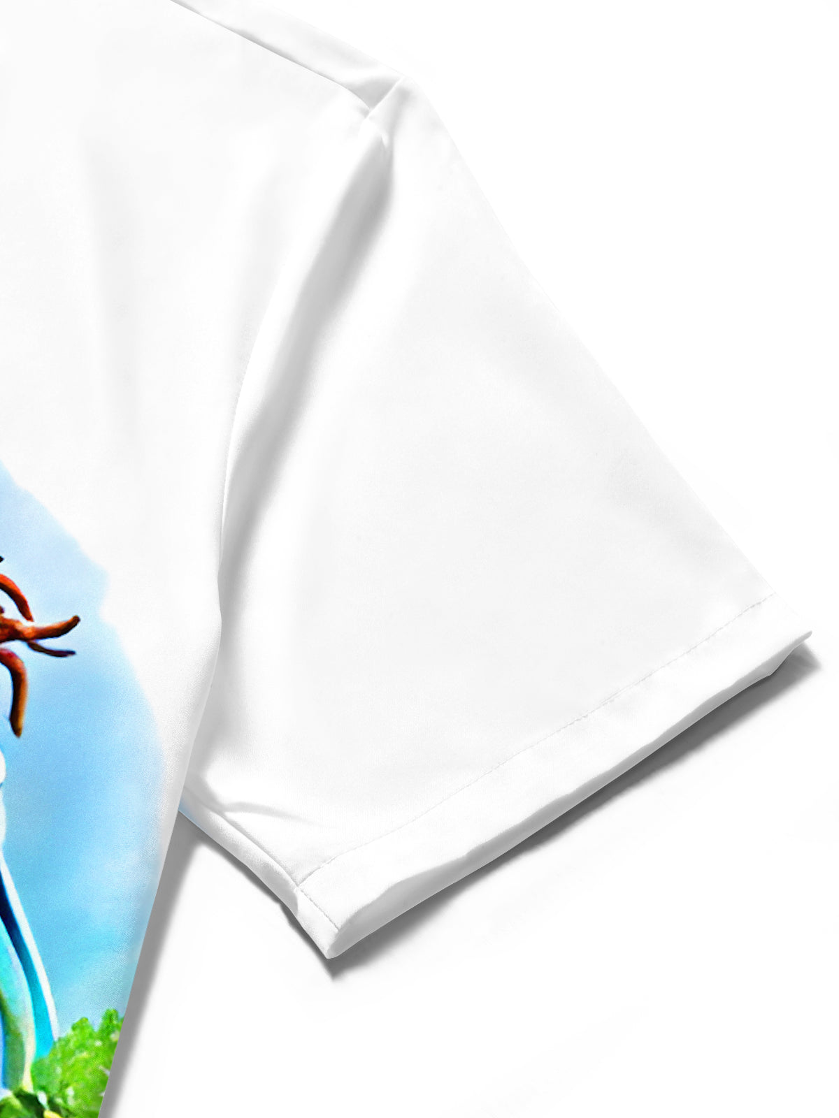 men's Hawaiian shirt close-up short sleeve
