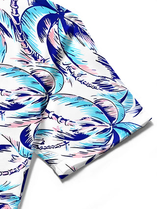 men's Hawaiian shirt close-up short sleeve
