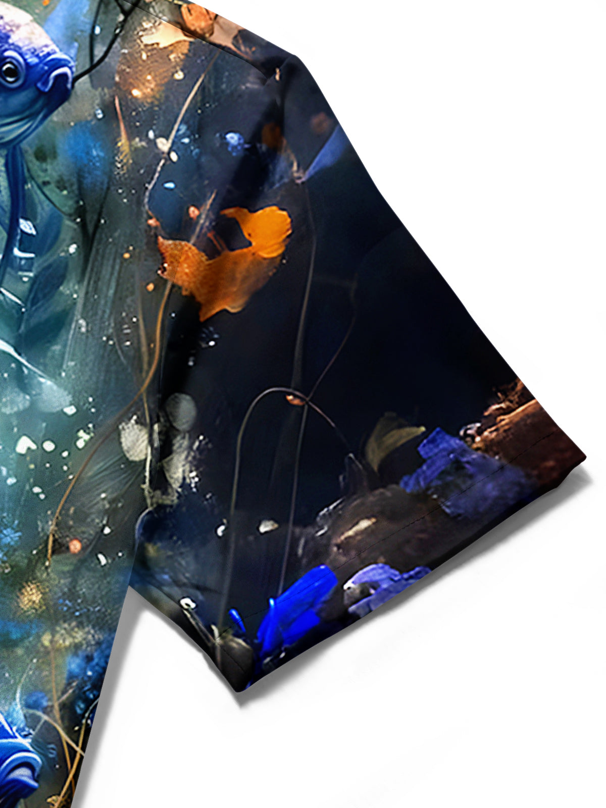 Golden Fish Men's Pocket Short Sleeve Shirts