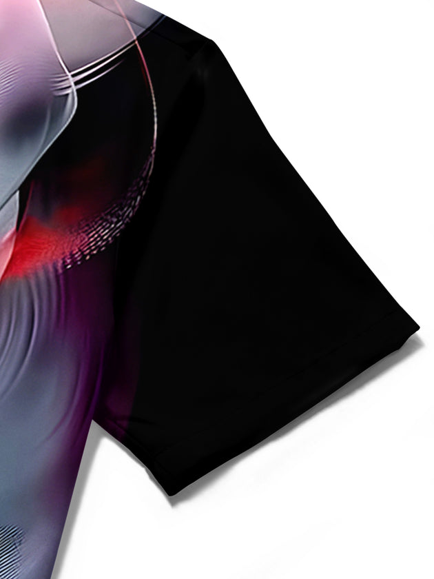 men's Hawaiian shirt close-up short sleeve