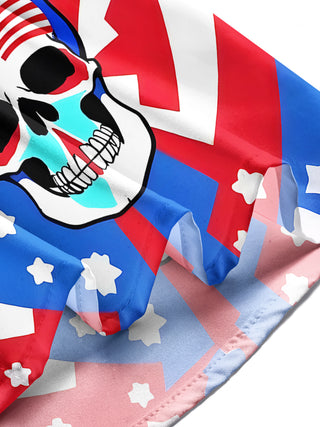 men's skull print shirt Independence Day