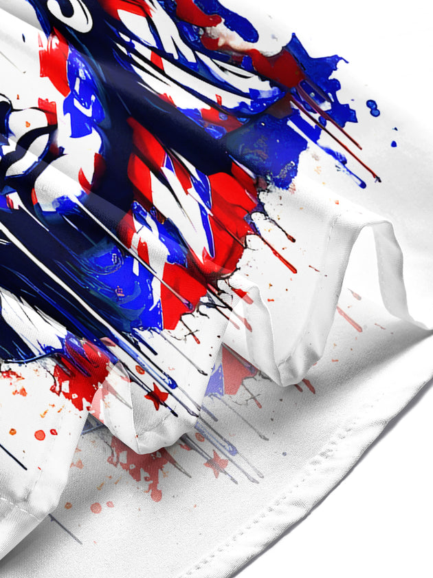 men's tie dye shirt Independence Day