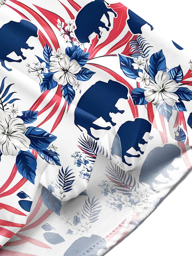 men's floral shirt Independence Day