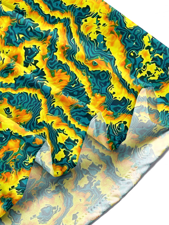 men's abstract print shirt summer vacation
