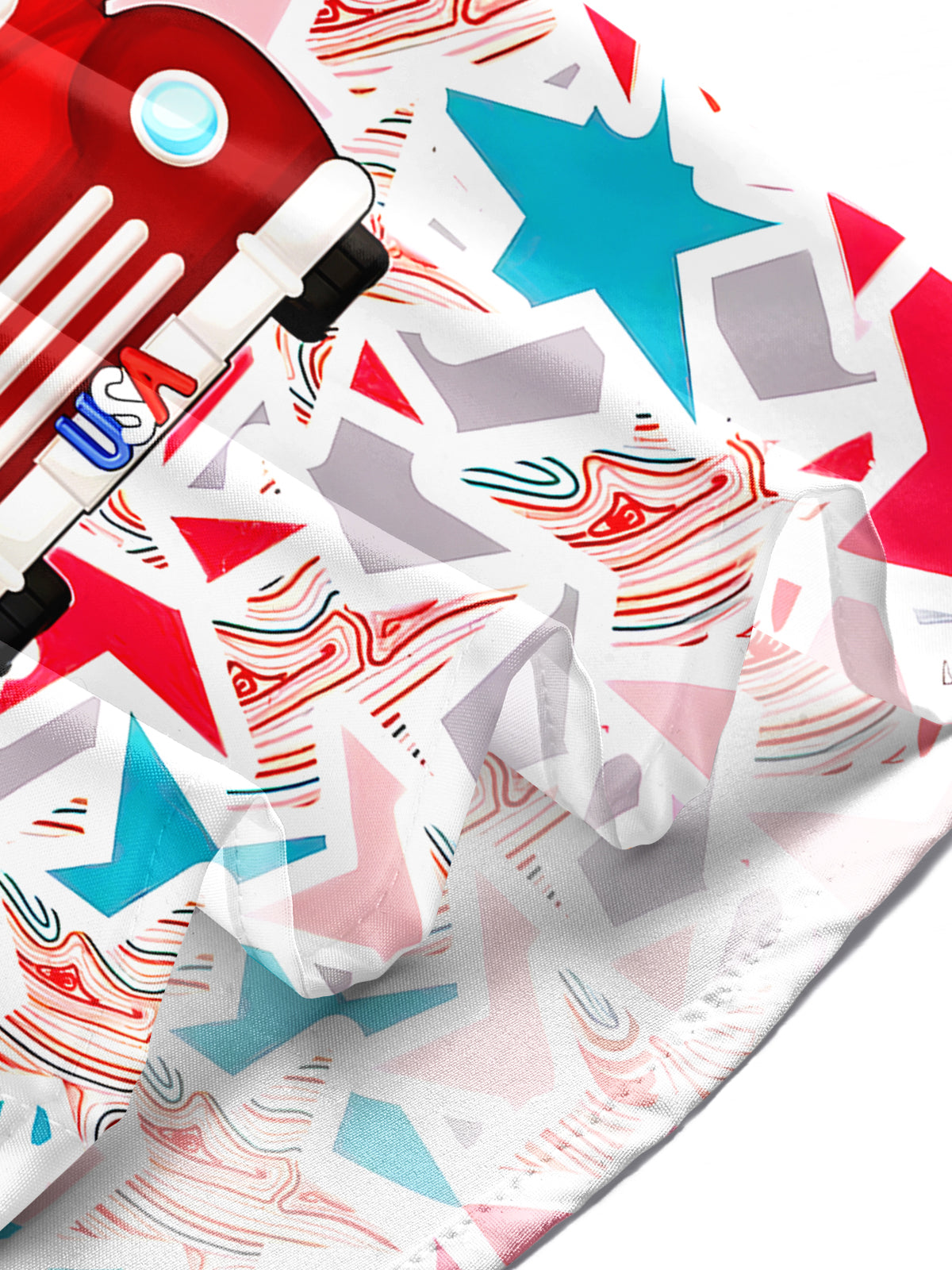 Independence Car Stars Men's Pocket Short Sleeve Shirts