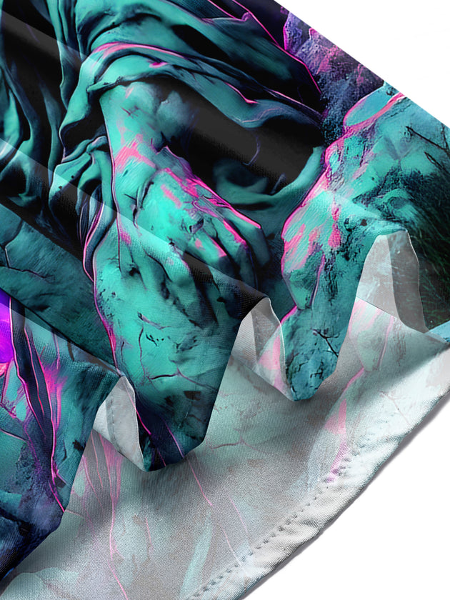 men's skull print shirt summer vacation