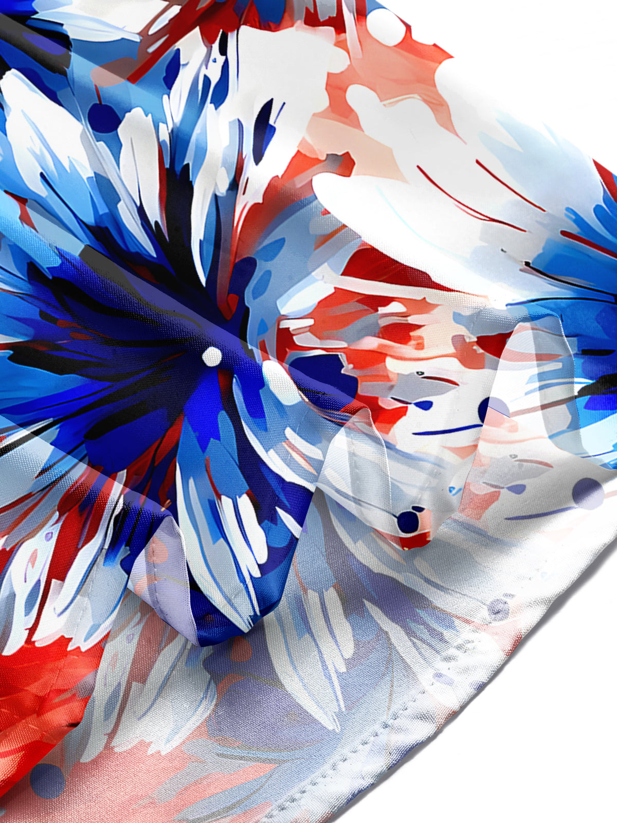 Floral Men's Pocket Short Sleeve Shirts