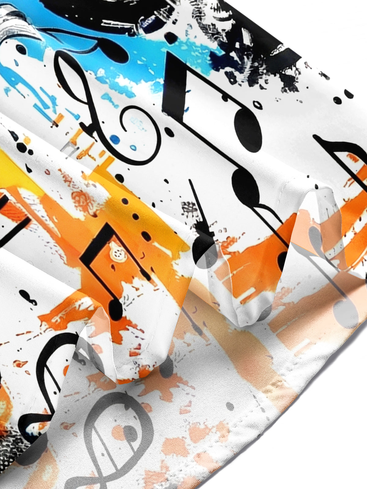 Musical Note Men's Pocket Short Sleeve Shirts