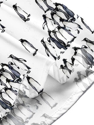 Men's penguin print pocket short sleeve shirt lifestyle outdoor casual