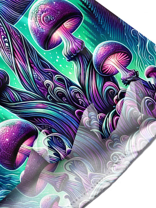 men's mushroom print shirt summer vacation