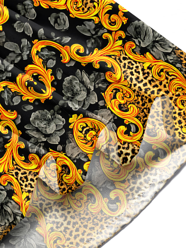 men's leopard print shirt summer vacation