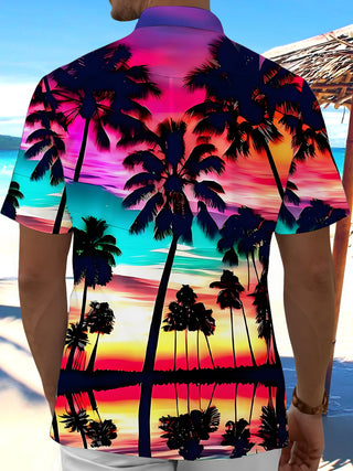 men's aloha shirt back view