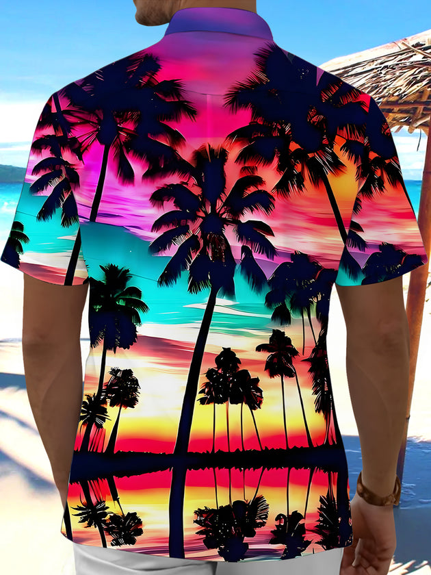 men's aloha shirt back view