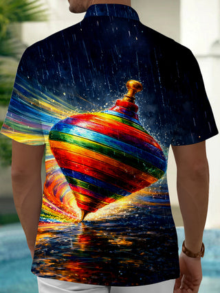 men's tye dye shirt back view