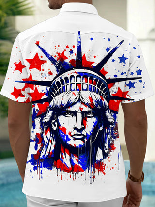 men's tye dye shirt back view