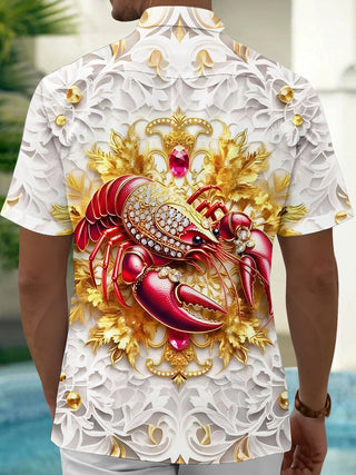 men's aloha shirt back view