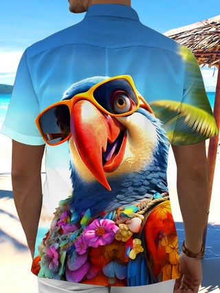 men's aloha shirt back view