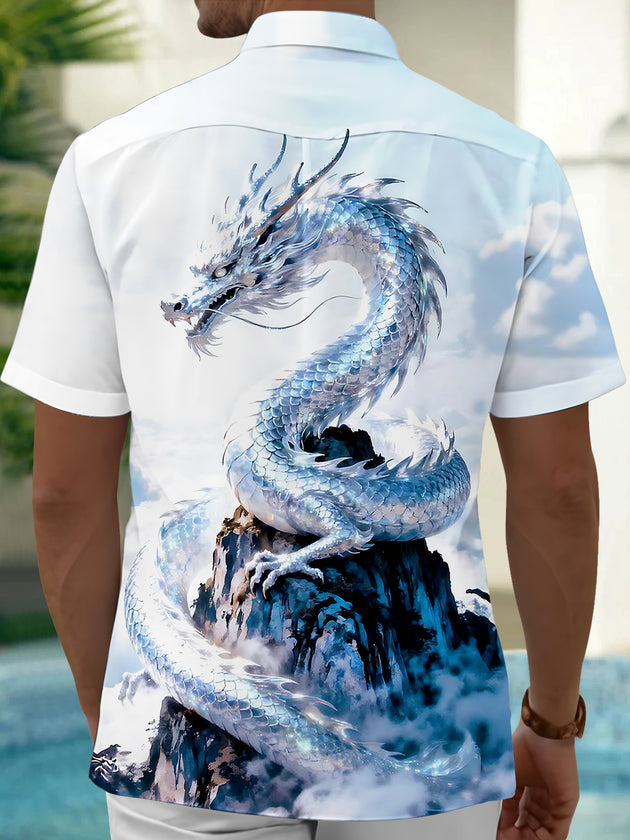 Dragon Men's Pocket Short Sleeve Shirts