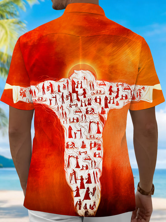 men's pocket shirt back view