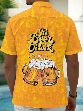 men's aloha shirt back view