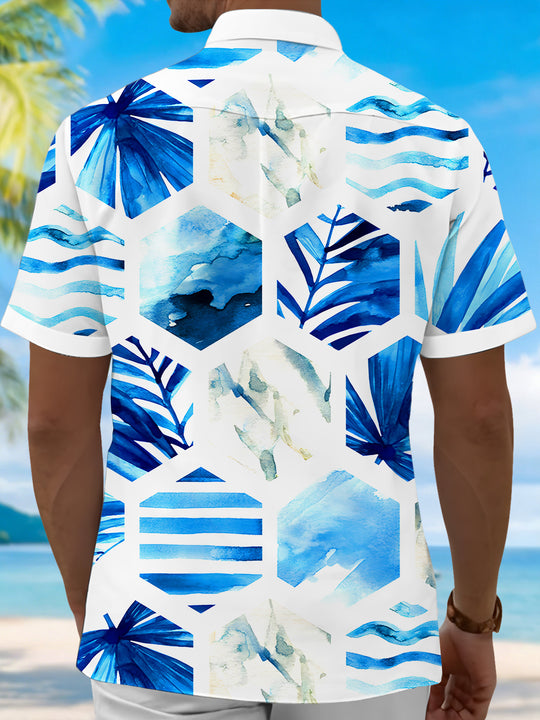 men's aloha shirt back view