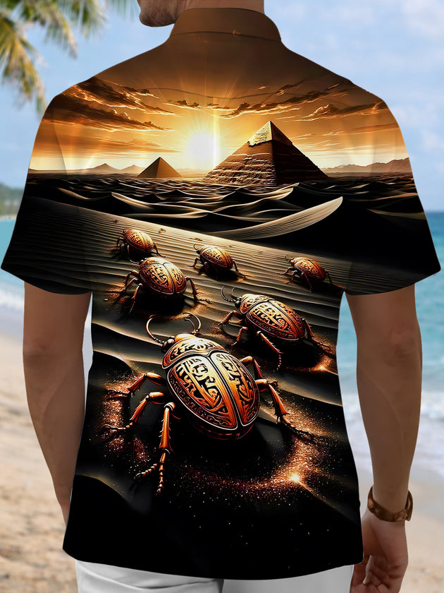 men's pocket shirt back view
