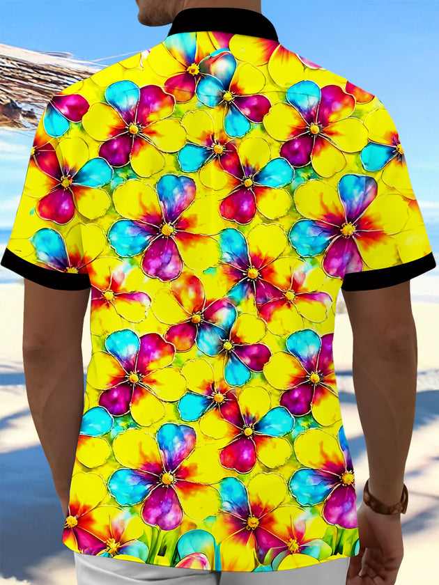 men's aloha shirt back view