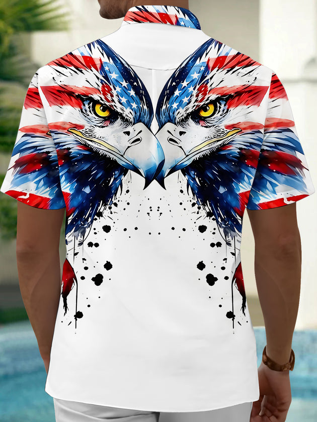 Independence Eagle Men's Pocket Short Sleeve Shirts
