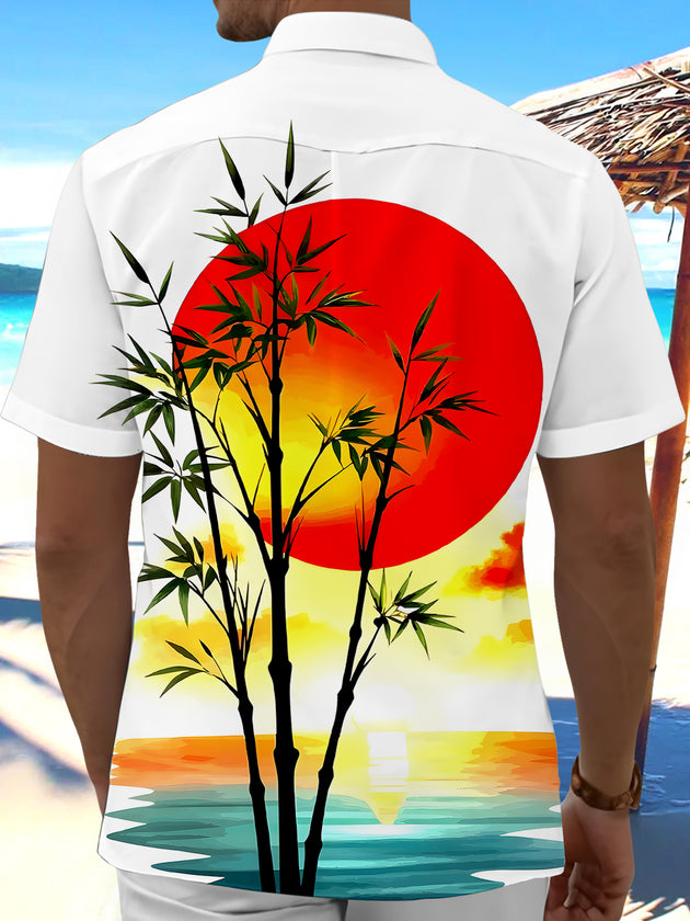men's aloha shirt back view