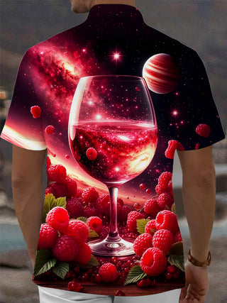 men's aloha shirt back view