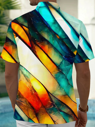 men's vintage print shirt back view
