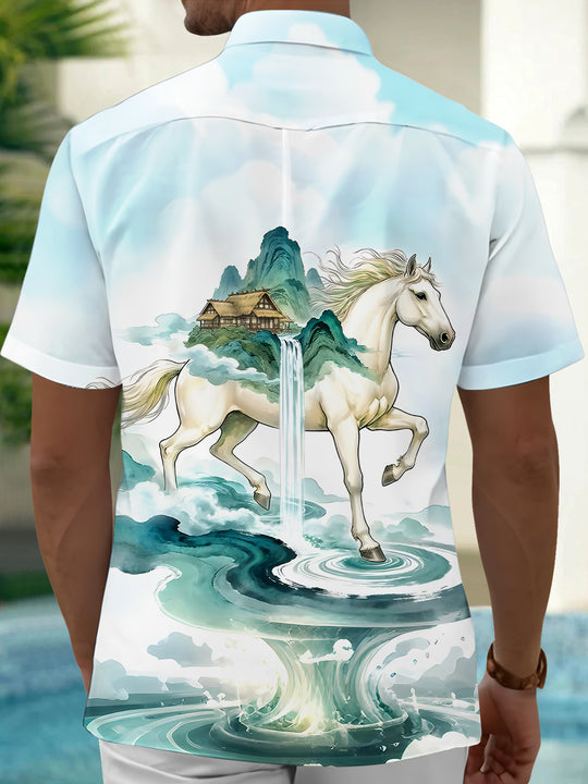men's pocket shirt back view