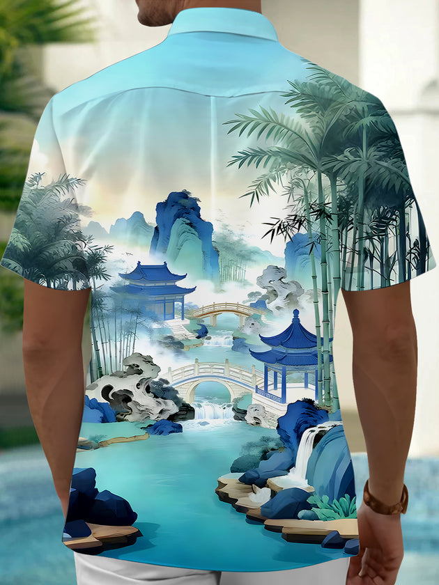 men's pocket shirt back view