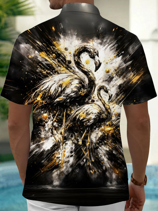 men's aloha shirt back view