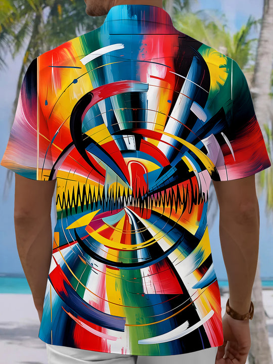 men's tye dye shirt back view