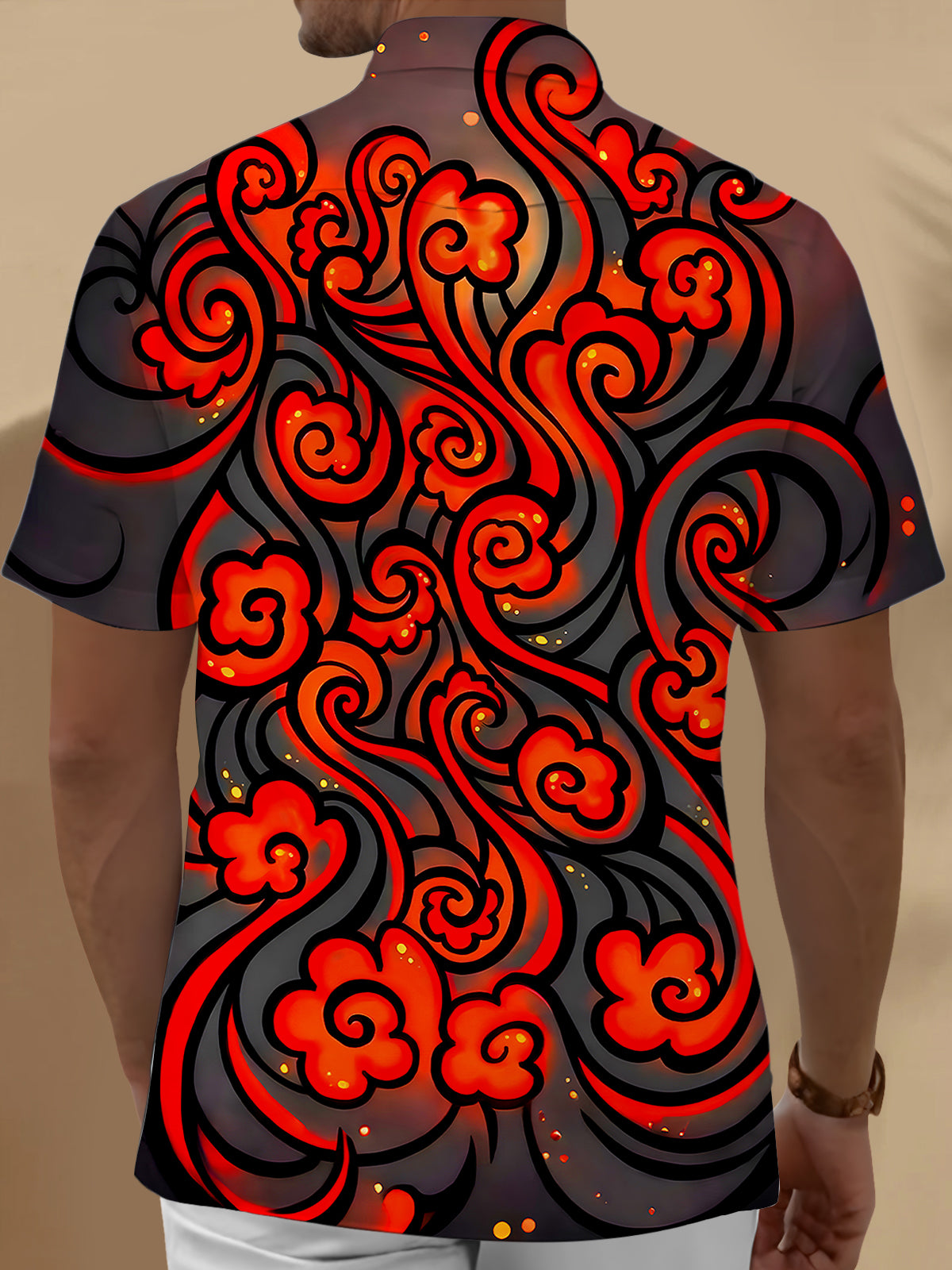 Clouds Men's Pocket Short Sleeve Shirts