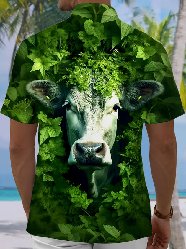 men's aloha shirt back view