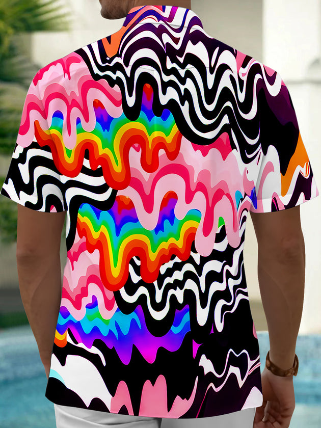 men's tye dye shirt back view