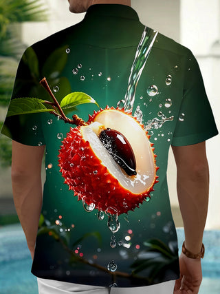 men's aloha shirt back view