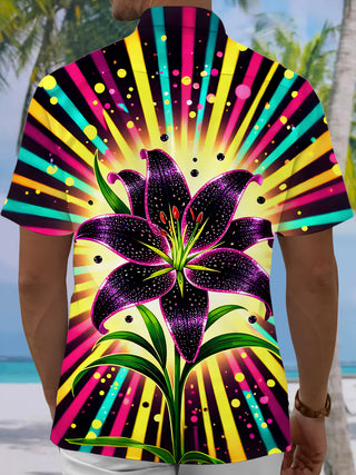 men's aloha shirt back view