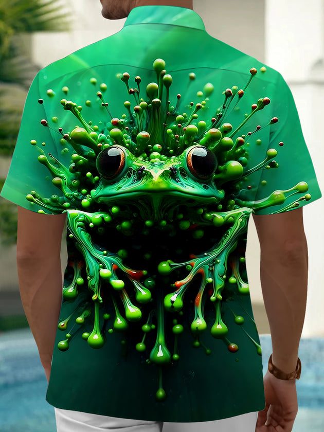 Frog Men's Pocket Short Sleeve Shirts