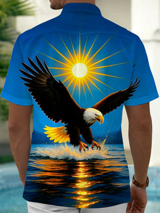 men's patriotic shirt back view