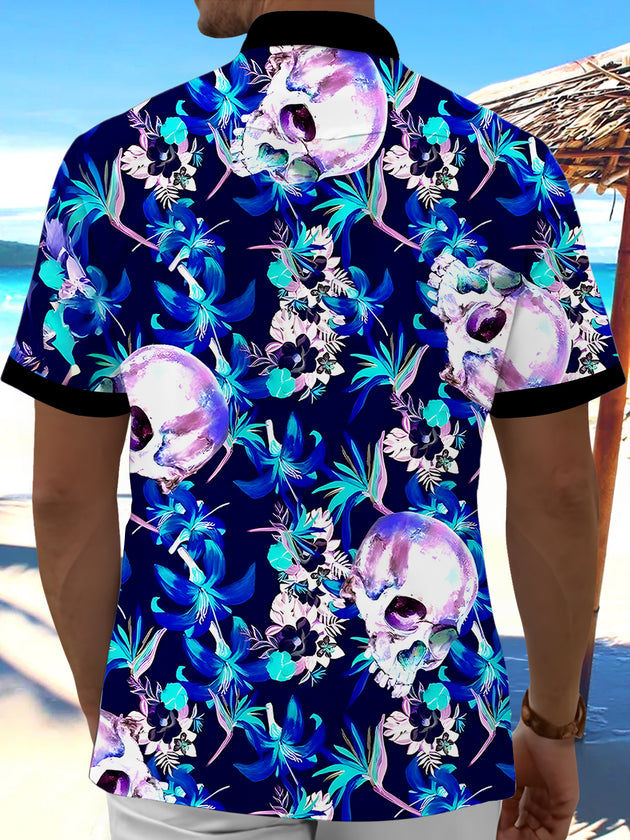 men's aloha shirt back view