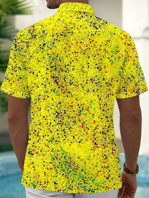 Polka Men's Pocket Short Sleeve Shirts