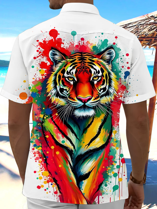 men's tye dye shirt back view