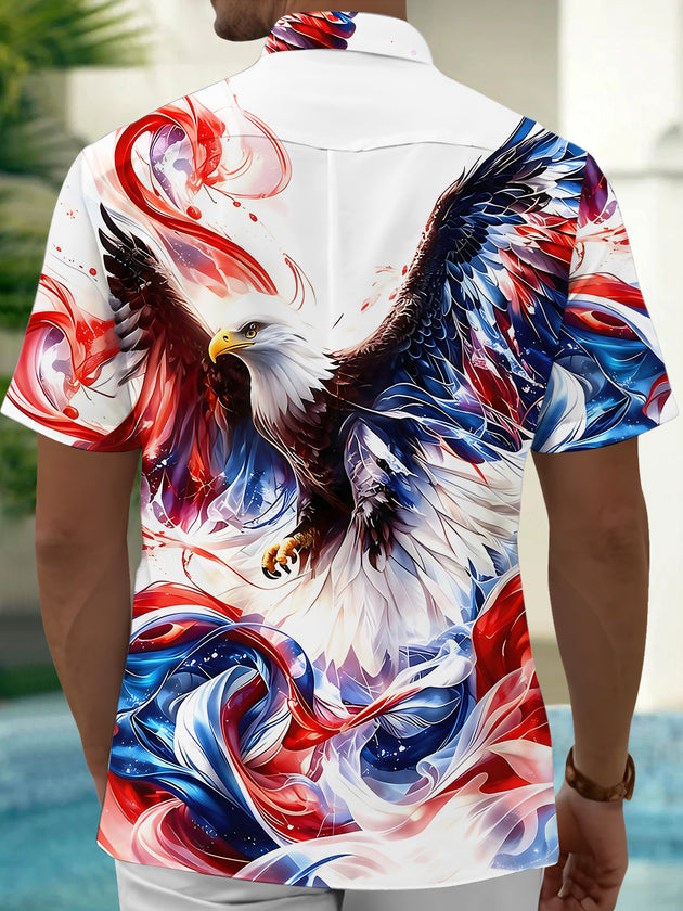 Independence Eagle Men's Pocket Short Sleeve Shirts