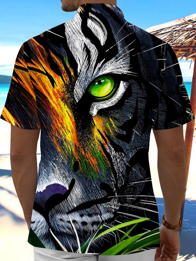 men's aloha shirt back view