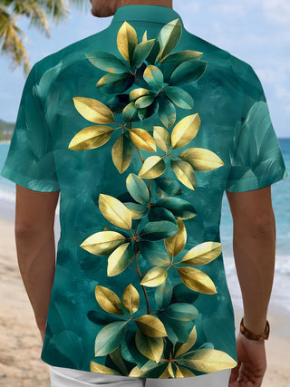 men's aloha shirt back view